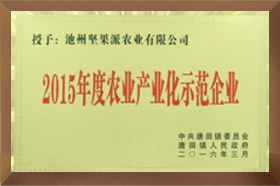 2015年度農業產業化示範伊人直播黄版入口